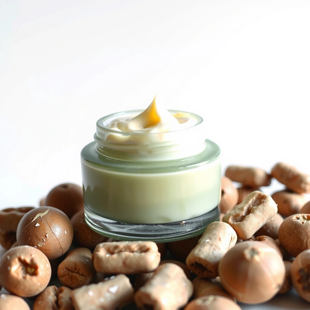 Premium moisturizing face cream jar